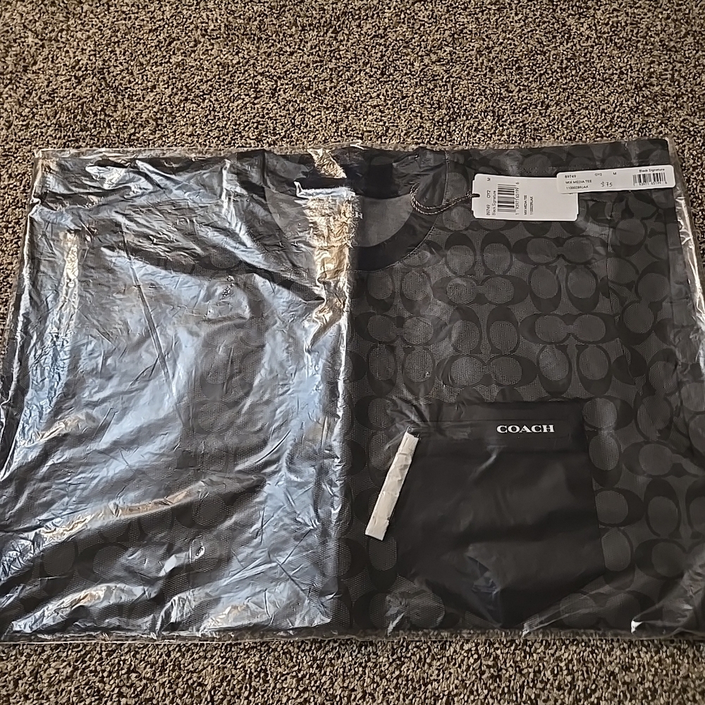 Coach Black Signature Tee